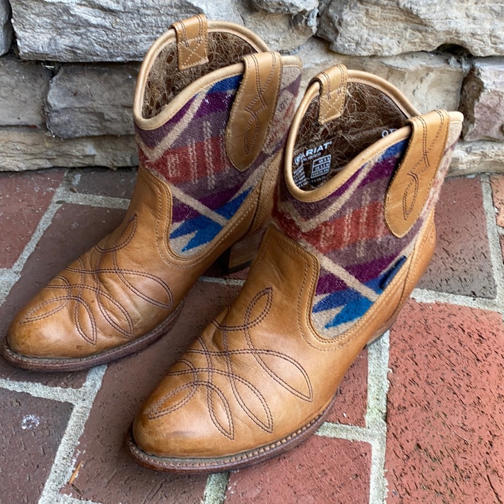 Ariat + Pendleton Booties Western